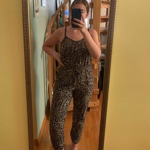 American eagle black & tan jumpsuit